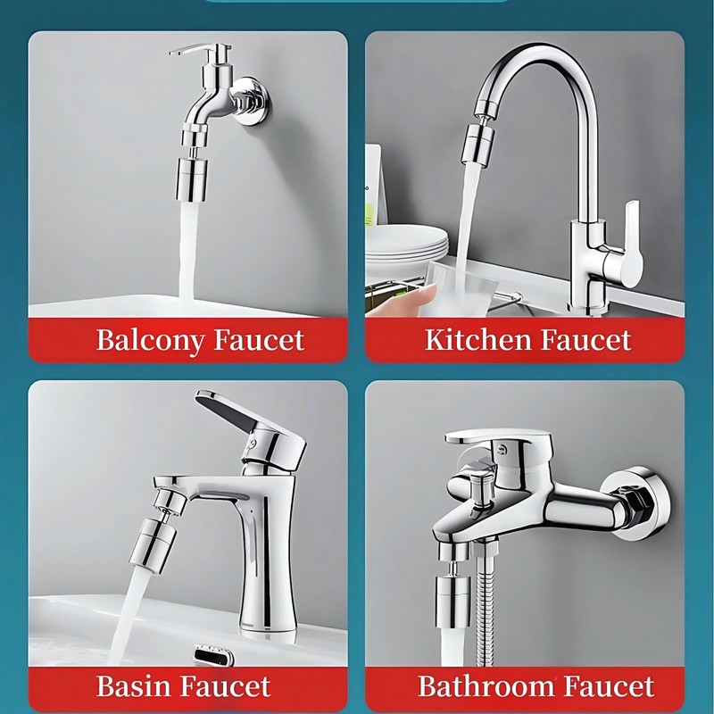 360° Swivel Faucet Aerator, Solid Brass Aerator For Sink Faucet,