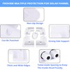 TRAMILY Solar Panel Brackets White ABS Solar Panel Mounting Brackets
