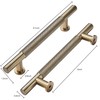 khtumeware 10 Pack 6 Inch(152mm) Drawer Handles Knurled Antique Champagne