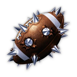 Football Spikes - 12" Vinyl Sticker Waterproof Decal