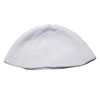 Hand-Crocheted Cotton White Skull Cap Comfortable Head Cover (Small)