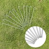 QWORK Metal Tent Stakes, 120 Pack 9-Inch Heavy Duty Camping
