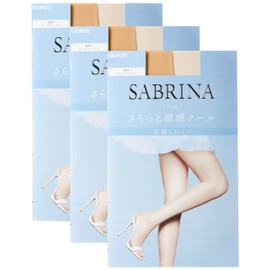 Gunze SB470 Women's Stockings, Cool Stockings, Set of 3 Pairs of Same Color, nude beige