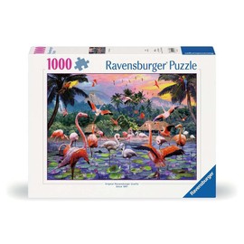 Ravensburger Puzzle - 12000574 Pinke Flamingos - 1000 Teile