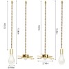 Ceiling Fan Pull Chain, 13.6 Inches Fan Pulls Set with