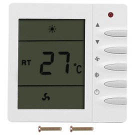 AC220V Central Air Conditioning Fan LCD Thermostat Air Conditioning Temperature Controller