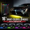 OPT7 Aura All-Color LED Underglow Car Lighting Kit with SoundSync
