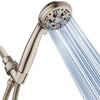 AquaDance High Pressure 6-Setting Full Brushed Nickel Handheld Shower Head