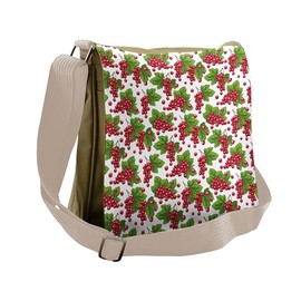 Ambesonne Nature Messenger Bag, Grape Fruit Harvest, Unisex Cross-body