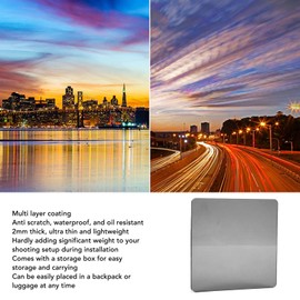 100x100mm Exposure Filter Kit,100x100mm Square ND Filter, Multi Layer Coating Neutral Density Filter for Photography 2mm Thickness (ND4)