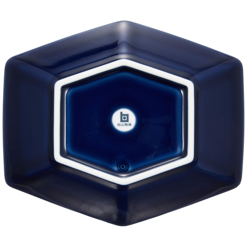 Hakusan Toki Boiling Pot, Glossy Navy Blue, Approx. 6.1 x