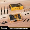 TOLESA Countersink Drill Bit Set, 18 PCS Tapered Counter Sink