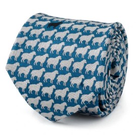 Alter Ego Black Sheep Blue Silk Men's Tie