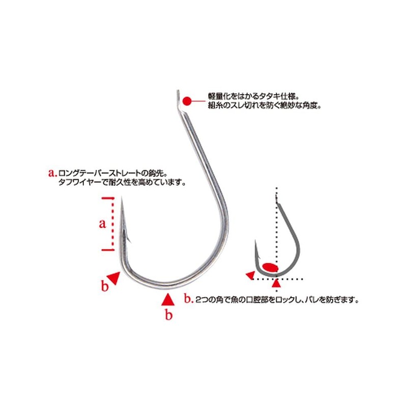 Owner JF-22 Single Hook, Jigger Light, Quick Hanging, No. 5/0,