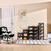 Amllas New Gray 8 Pack Shoe Boxes Stackable, Large Shoe