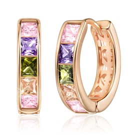 Linawe Small Hoop Earrings, Piercing Ring, Helix Earrings, Nickel-Free Jewellery, Women, Gold, Rose Gold, Silver, Mini Hoop Earrings, Copper Brass, Moissanite