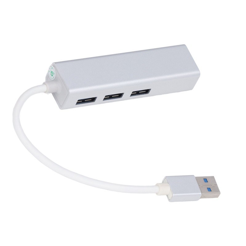 USB 3.0 to Ethernet Adapter 4 in 1 Multiport Multifunction