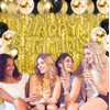 Marisylva Black Gold Happy Birthday Decorations for Women Girls, Happy