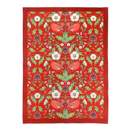 The Leonardo Collection LP52813 Christmas Berry Thief - Tea Towel