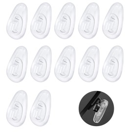 Betterun 6 Pairs Clear Soft Silicone Replacement Nose Pads for Maui Jim Baby Beach/Kahuna/Kawika/Wiki Wiki/Mahina; for Oakley Wiretap OO4071/Whisker/Crosshair 1.0/2.0 OO4044/Square Wire/Half Wire