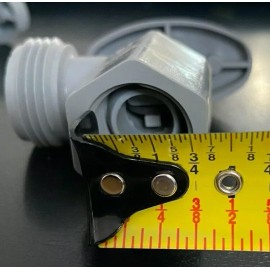 Qest ONE Qest QBV504 1/2" FPT x 3/4" MPT Hose Thread Stop Valve P-297C