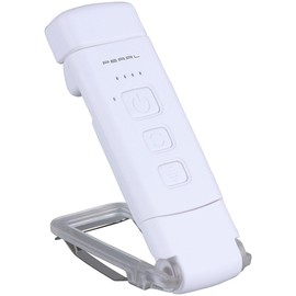 PEARL Leselampe fürs Bett: Klappbare Akku-LED-Leselampe mit Clip, 200 mAh, dimmbar, CCT (LED Buchlampen, Akku-betriebene Buch-Leseleuchte)