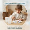 Yuaerbuo 6 Pack Plastic Paint Pots with Lids, Small Paint