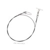 OHPHCALL 10Pcs Heavy Duty Steel Fishing Leaders Low Visibility Wire