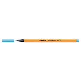 Fineliner - STABILO point 88 - Pack of 1 - Neon Blue