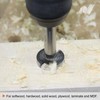 sourcing map Forstner Drill Bit 73mm (2-7/8") Tungsten Carbide Wood