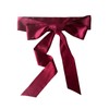 Wedding Satin Sash Belt Bridal Bow Sash (Burgundy)