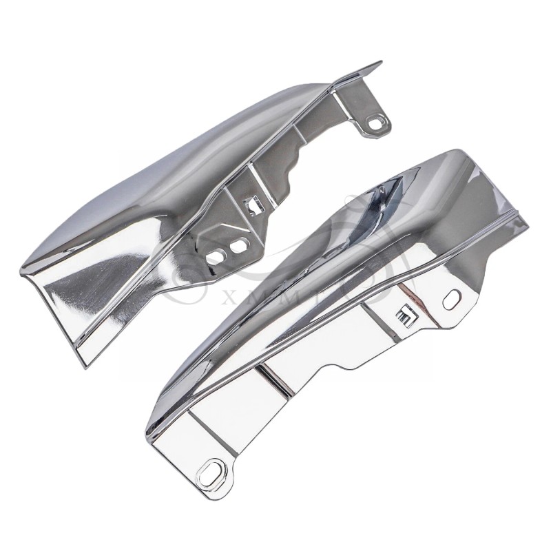 Unbranded Chrome Mid-Frame Air Deflector Heat Shield For Harley Ultra