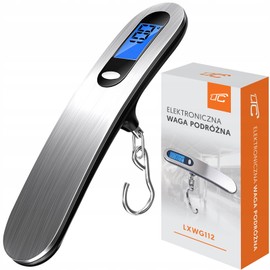 LTC - LWG112 Digital Suitcase Scales with Hooks - Mini Scales 30-50 kg - for Suitcases, Fishing - with Tare Function, LCD Display - Pocket Scales Small 150 mm x 35 mm x 25 mm