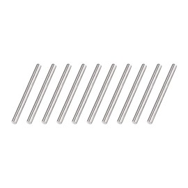 sourcing map Pack of 10 304 Metal Garden Poles, 4 mm x 50 mm Metal Rods for DIY Crafts, Motorcycle, Decoration, Garden