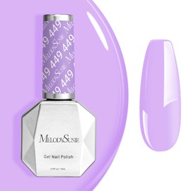 MelodySusie 15ML Lavender Purple Gel Nail Polish,Nails Soak Off UV LED Light Purple Gel Polish Gift for Women Nail Art Manicure Salon DIY Nail Design Decoration at Home-449-A2703