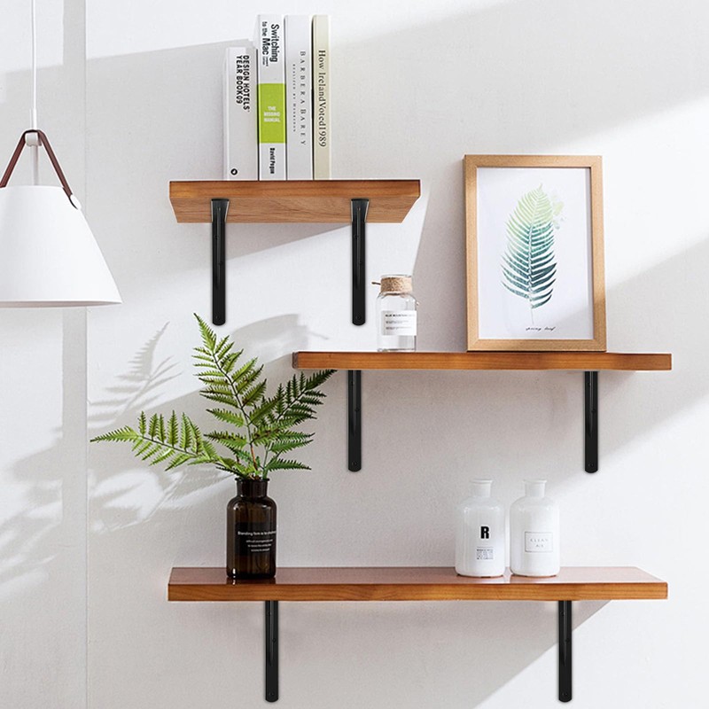 12 Pack L12 x H 8" Black Heavy Duty Shelf
