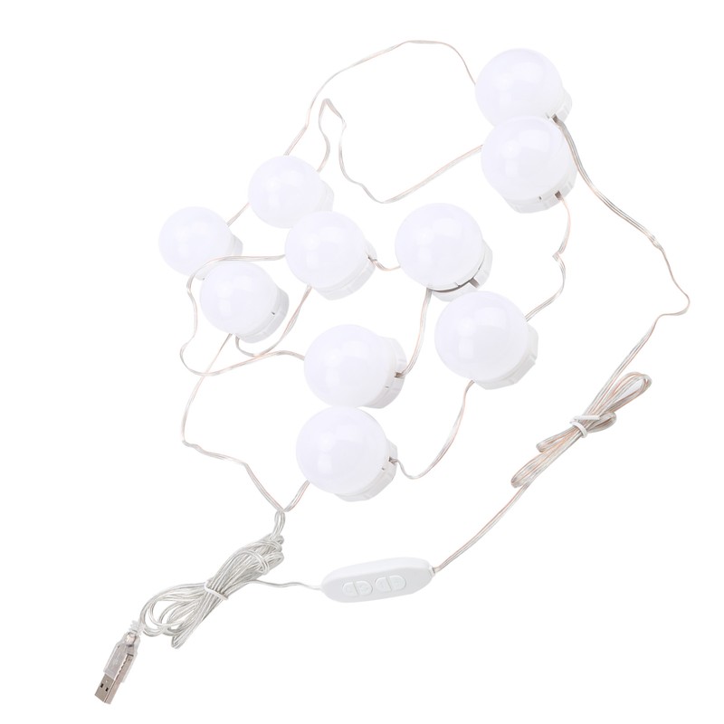 LED Mirror Lights Kit Stick on USB Dimmable Makeup Light