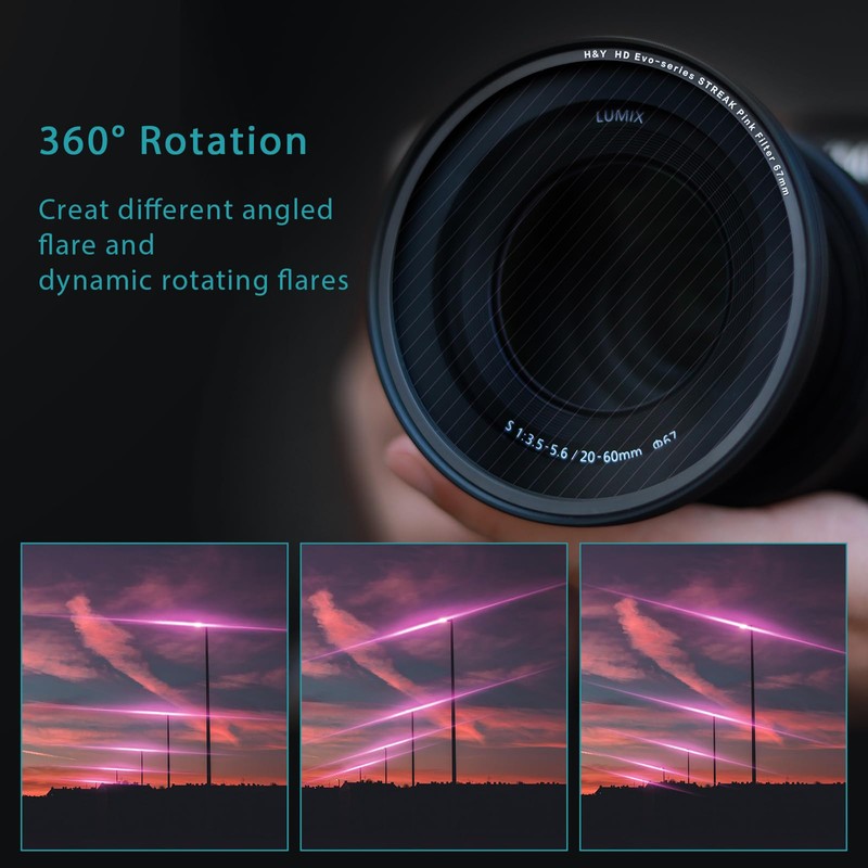 ESP72 H&Y HD Evo-Series Streak-Pink Filter Kit 72mm
