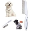 White Long Handle Metal Hair Nit Comb Remove Head Nits