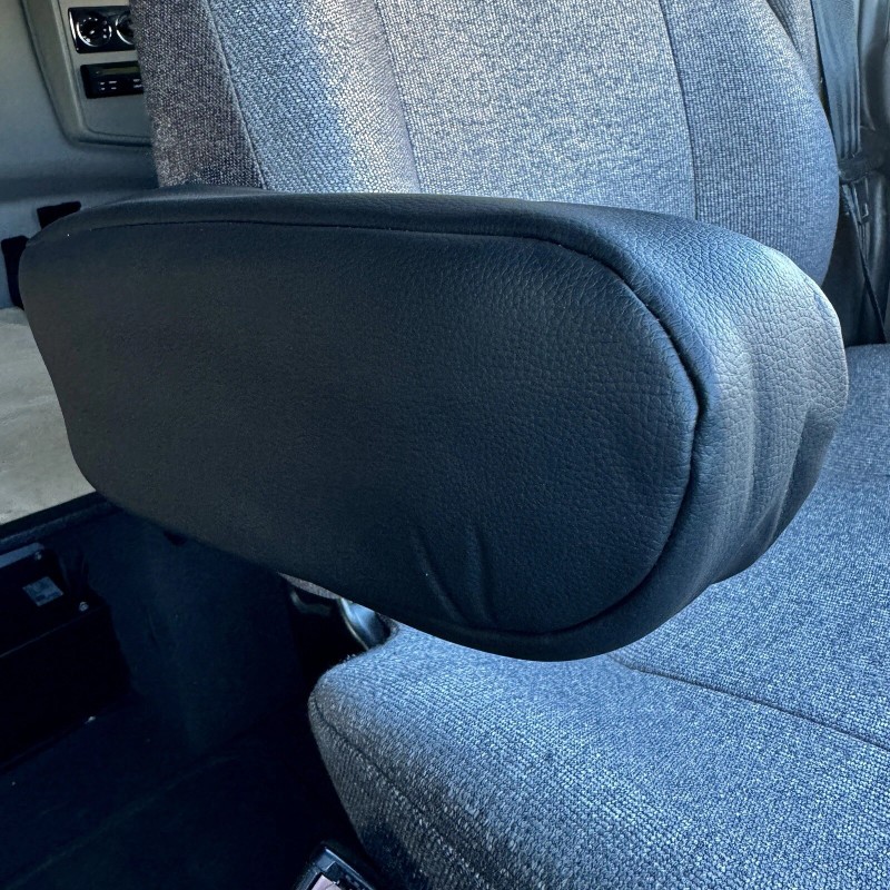 VOLVO VNL ARMREST COVERS SET FOR YEAR MODELS 2004-2018 (BLACK