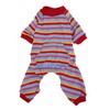 Striped Dog Pajamas Spring Stylish Classic Soft Breathable 4 Legged