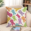 HLCYGJIN Easter Pillow Covers 18x18 inch Happy Easter Hunny Bunny