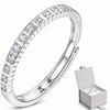 OLEA Anillo Ajustable de Promesa o Compromiso, Churumbela Plata 925
