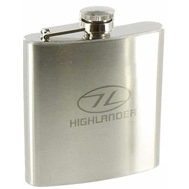 Highlander Steel 170 Hip Flask - Silver