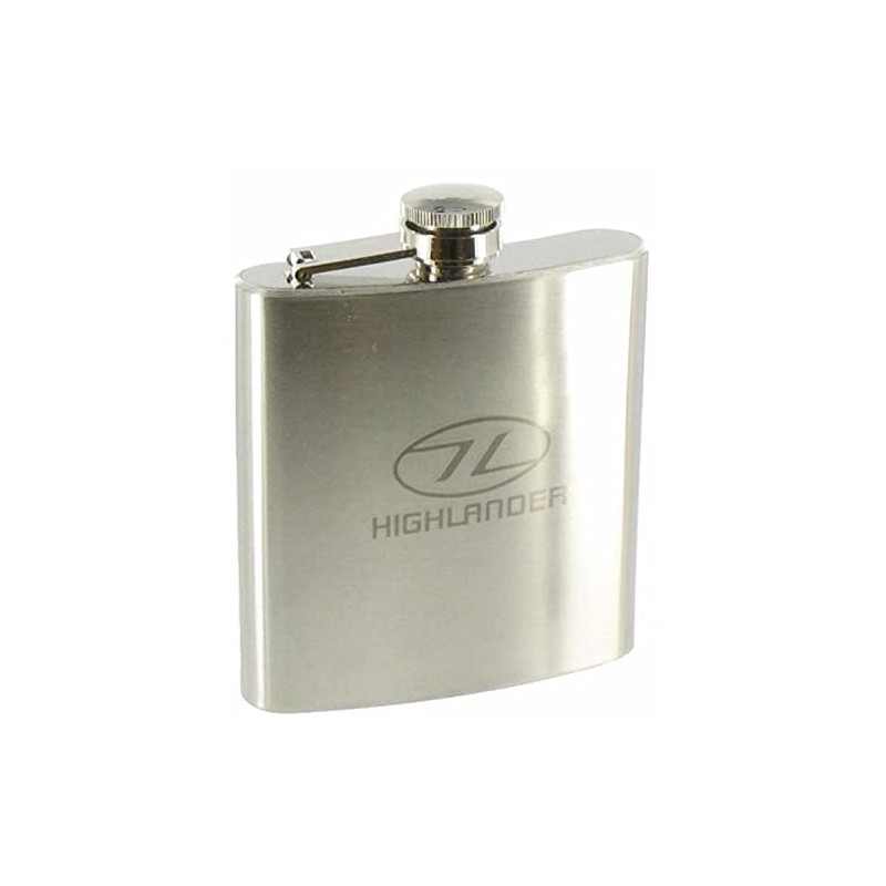 Highlander Steel 170 Hip Flask - Silver