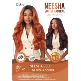 Outre Soft & Natural Synthetic Lace Front Wig - NEESHA 208 (1 Jet Black)