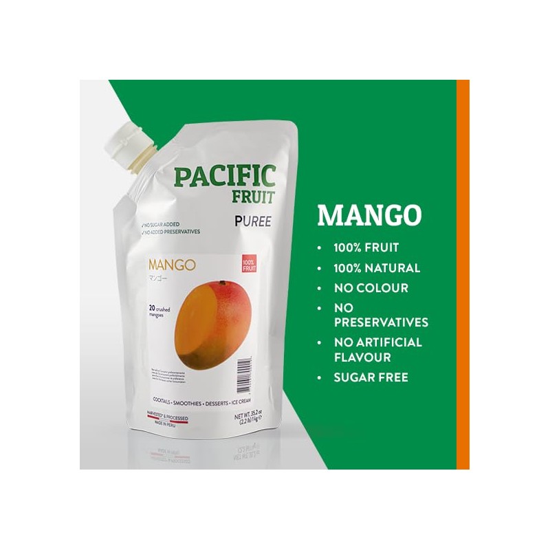 PACIFIC FRUIT - Real Mango puree for cocktails - Mango