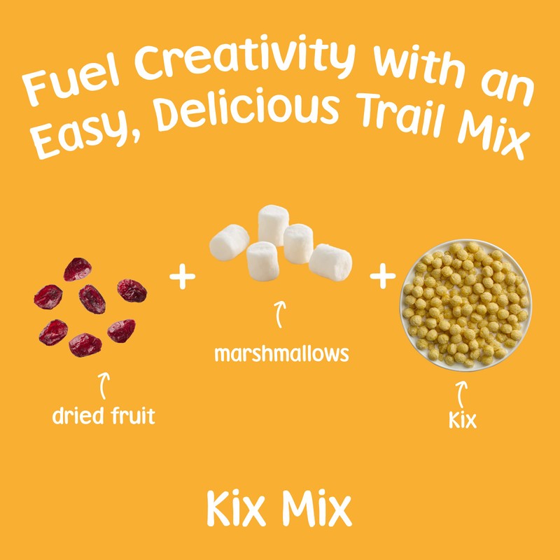 Kix Whole Grain Breakfast Cereal, Crispy Corn Cereal Puffs, Family