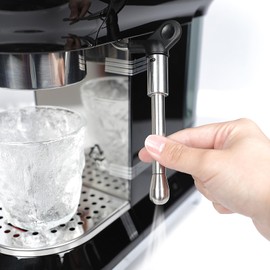 Reemplazo de boquilla de vapor para máquina de café, para Smeg ECF01 Delonghi EC680 ECP33.21 D3T Pro Ecam 350.15 E-MAX ETAM 29.510 304 Varita de vapor de acero inoxidable accesorios para máquina de café