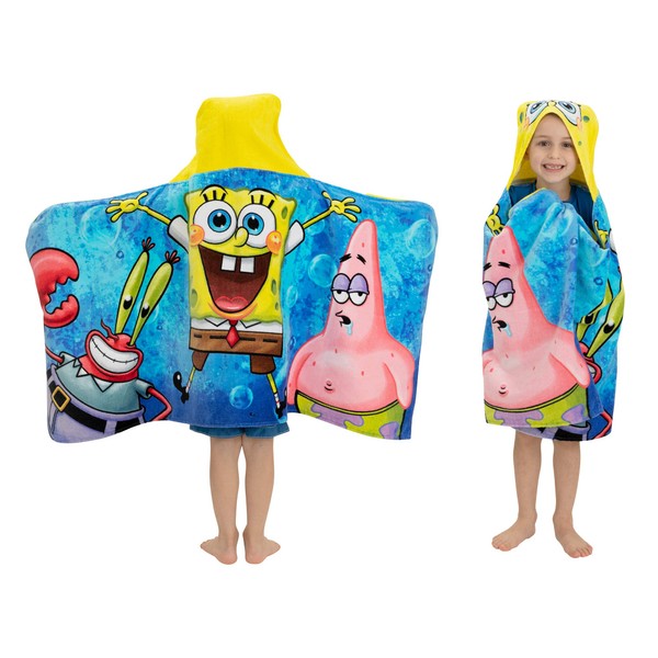 Franco Kids Bath and Beach Soft Cotton Terry Hooded Towel
